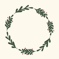 Frame circle background vector