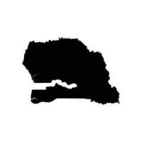 sinegal map icon vector