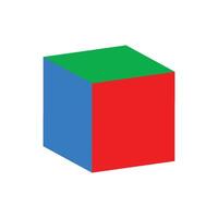 cube box icon simple vector