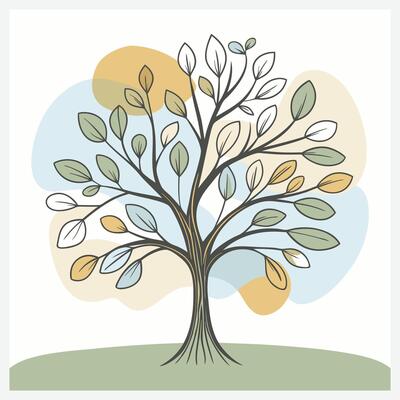 Majestic Argand Tree Illustration
