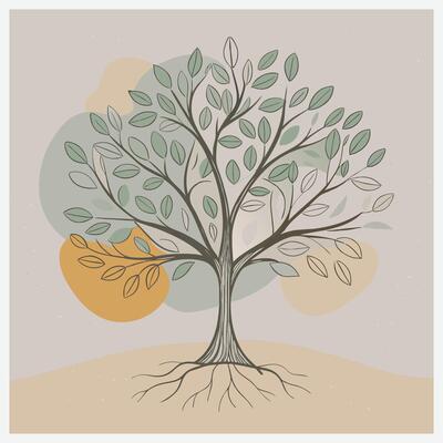 Majestic Blackwood Tree Illustration