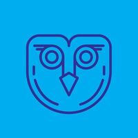 Owl Logo design illustration and icon for digital and print vector