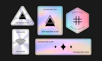 Holographic Special Edition Sticker Set vector