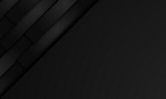Modern Abstract Black Geometric Background with Layered Texture vector