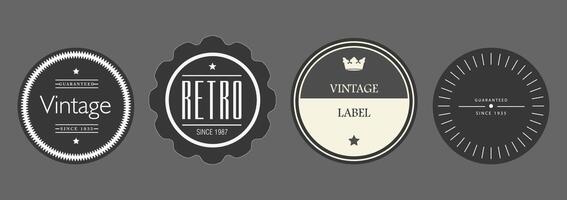 Vintage Retro Badge and Label Collection for Classic Branding and Design vector