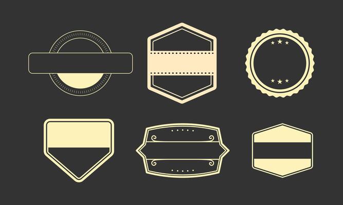 Retro Badge and Label Collection
