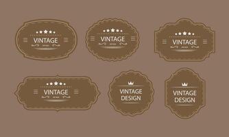 Vintage Label and Badge Set for Product Design vector