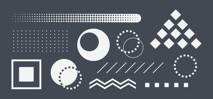 Abstract Geometric Shapes Design Elements vector