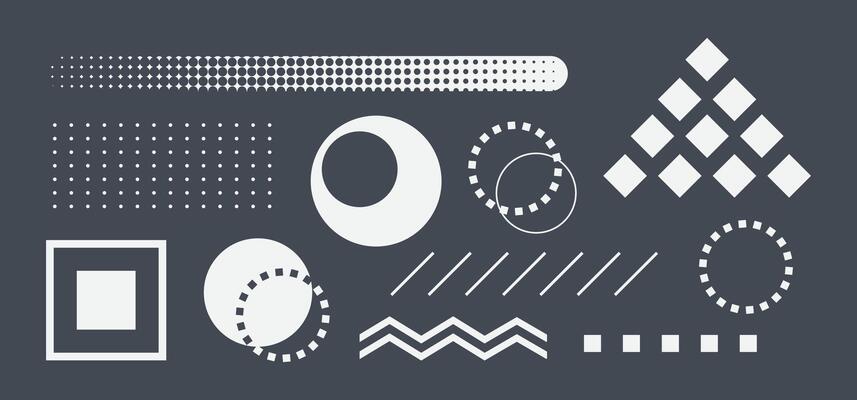 Abstract Geometric Shapes Design Elements