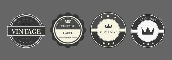 Classic Vintage Badge and Label Collection for Retro Branding and Design vector