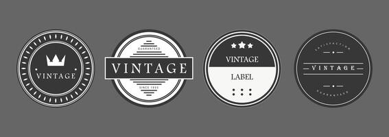 Vintage Badge and Label Collection for Retro Branding and Design vector