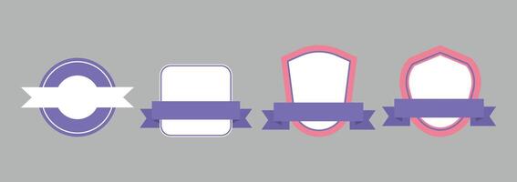 Vintage Label and Badge Design Set vector