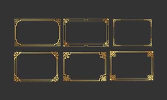 Vintage Rectangular Frame Collection vector
