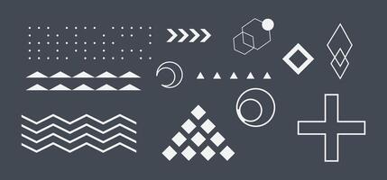 Modern Abstract Geometric Design Elements vector