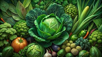 Selection of healthy food. Superfoods, various fruits and assorted berries, nuts and seeds. photo
