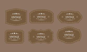 Classic Vintage Label and Frame Collection for Retro Branding and Design vector