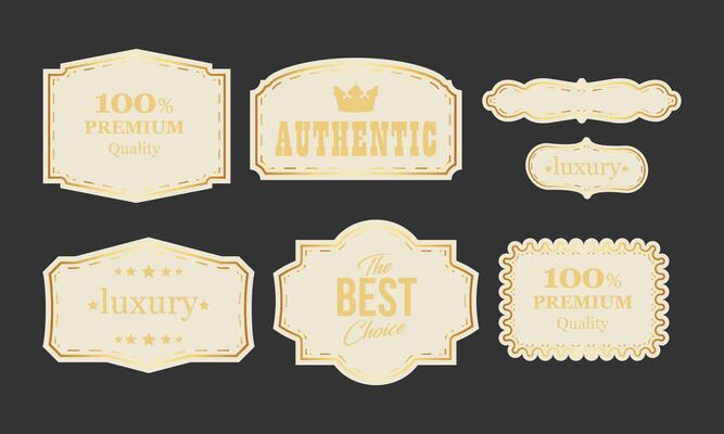 Luxury Vintage Premium Quality Labels