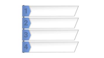 Four square intro title box chart,powerpoint presentation template. video
