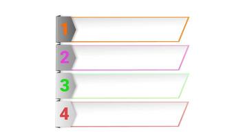 Four square intro title box chart,powerpoint presentation template. video
