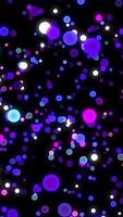Abstract bright dot particle pixel led lights neon glow wave pattern background. Futuristic colorful design technology. video
