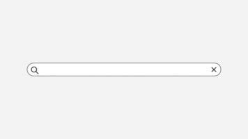 Search Engine Bar Blank Query On Grey Background. Internet Searching Engine Line. Web Search video