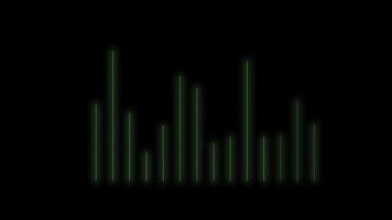 audio nível Barra animação video