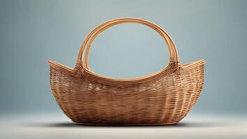 Basket design with fruit photo