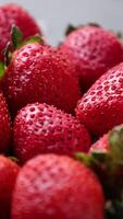 Strawberry fruit, sliced strawberries fruits video