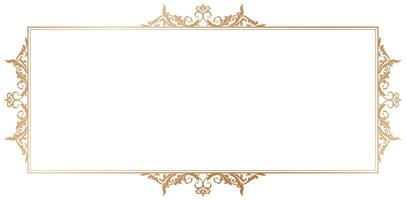 gold ornament frame on isolated white backgrounds for your design with a place for a text, certificate of completion templates, wedding invitations, greeting cards, stationery designs materials papers vector