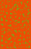 orange background with a green triangle on top vector