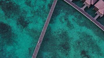 Hotel on the water in the Maldives video