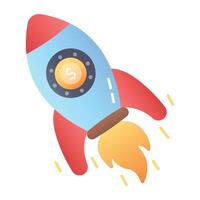Sales boost icon designed in flat style vector