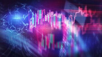 A large volume of stock exchange data traverses the digital virtual space. video