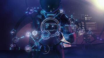 The use of artificial intelligence in space calculations. video