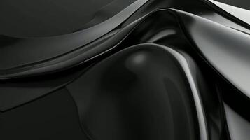 black abstract background of wavy fabric video