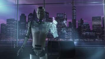 Android's integration with a digital interface panel. video