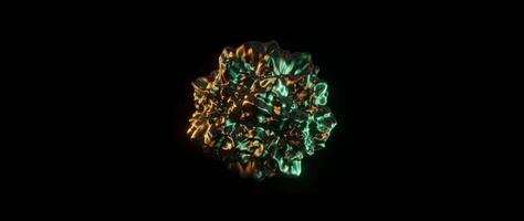 3d sphere loop render of abstract art with surreal 3d organic alien ball or liquid substance in wavy smooth video