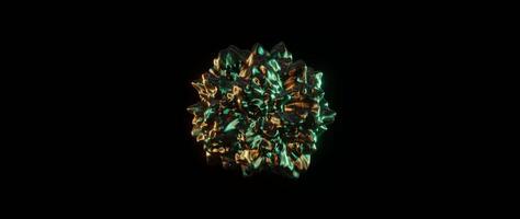 3d sphere loop render of abstract art with surreal 3d organic alien ball or liquid substance in wavy smooth video