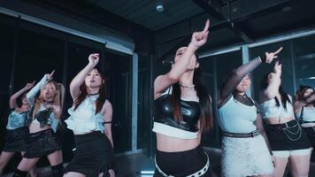 Synchronized Dance Performance in Modern Studio video