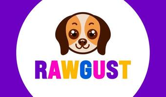 Rawgust is observed every year in August. Holiday concept. Template for background, banner, card, poster, placard, design template with unique shapes with standard color. vector