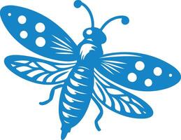 High-Definition Silhouette Design of a Lone Ladybug with Emphasis on Spot Patterns vector
