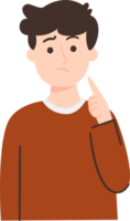 Man Pointing Upward png