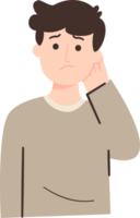 Man Scratching Head in Confusion png