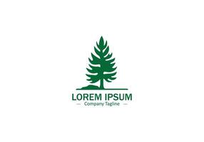Simple and Modern Tree Icon for Abstract Logo Designs vector