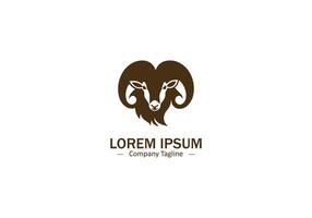 Modern Pet Sheep Silhouette Design in Simple Icon Style vector
