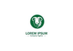 Simple Abstract Sheep Icon for Modern Pet and Logo Designs vector