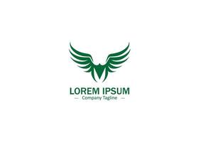 Simple Isolated Wing Feather with Modern Design Elements vector