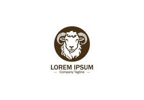 Simple Abstract Sheep Icon for Modern Pet and Logo Designs vector