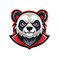 Panda mascot logo . Animal illustration. bear logo. vector