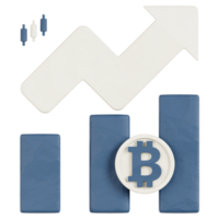 bitcoin graph with arrow on top png